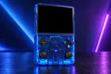 Blue console screen detail